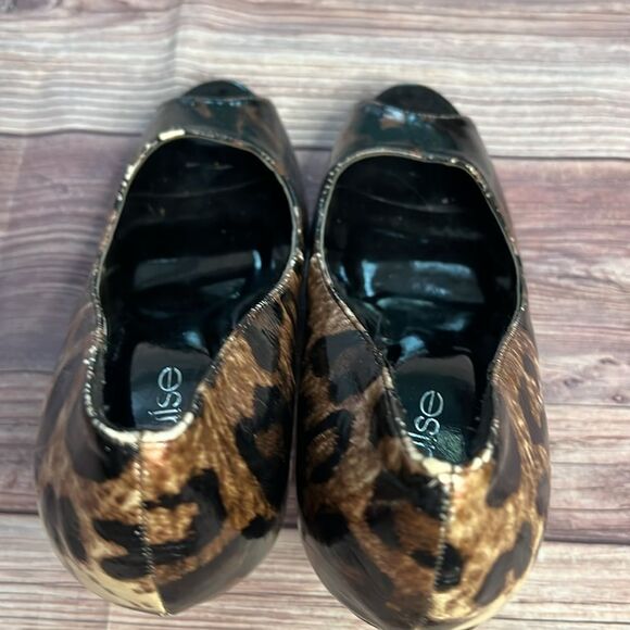 Pulse Leopard Print Peep Toe Heels Size 8.5 4.5” Stiletto Pumps - Picture 7 of 10